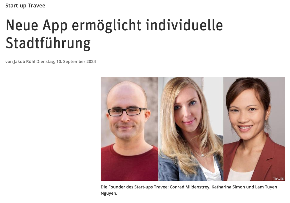 Travee im Rampenlicht: Unse App in der fvw! 